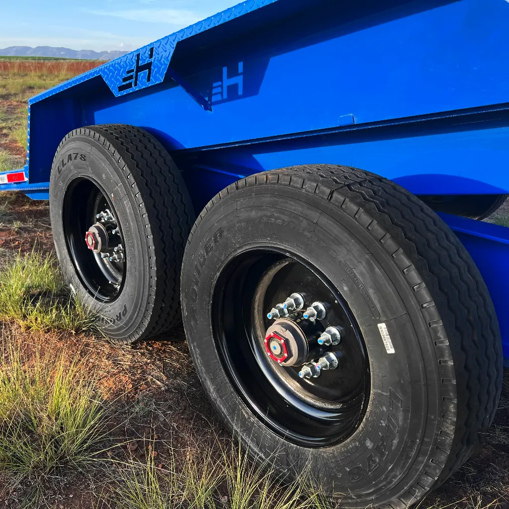 17.5" Wheels with 18 ply tires on Tilt Trailer