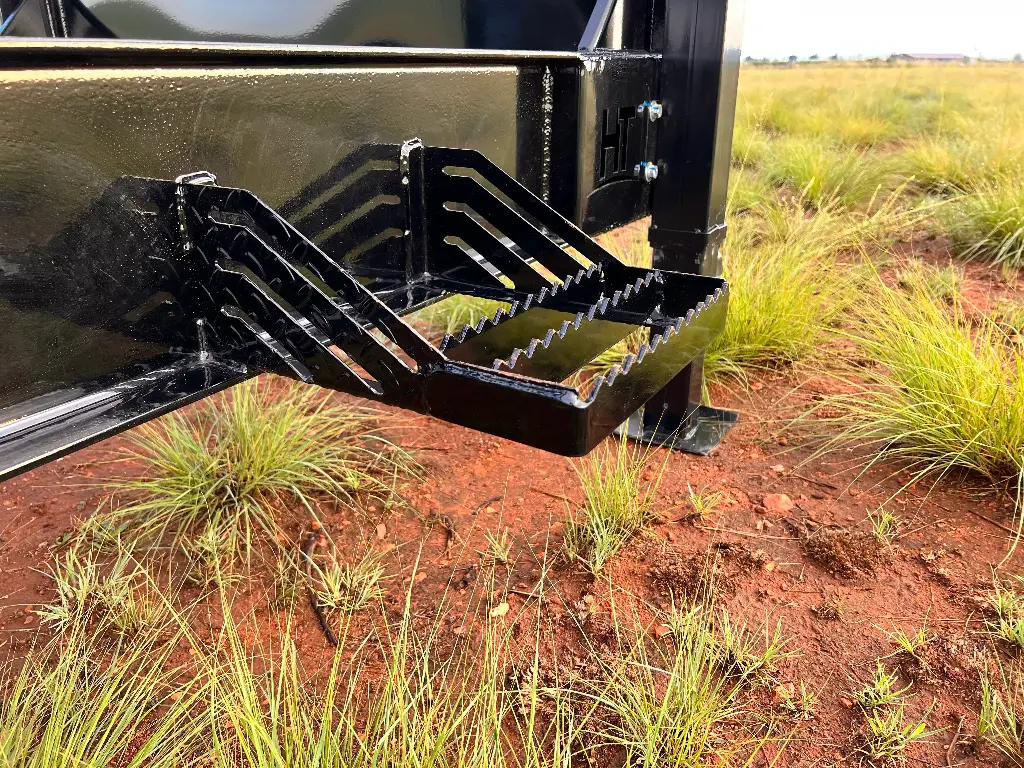 Side Step on a Roll Off Trailer