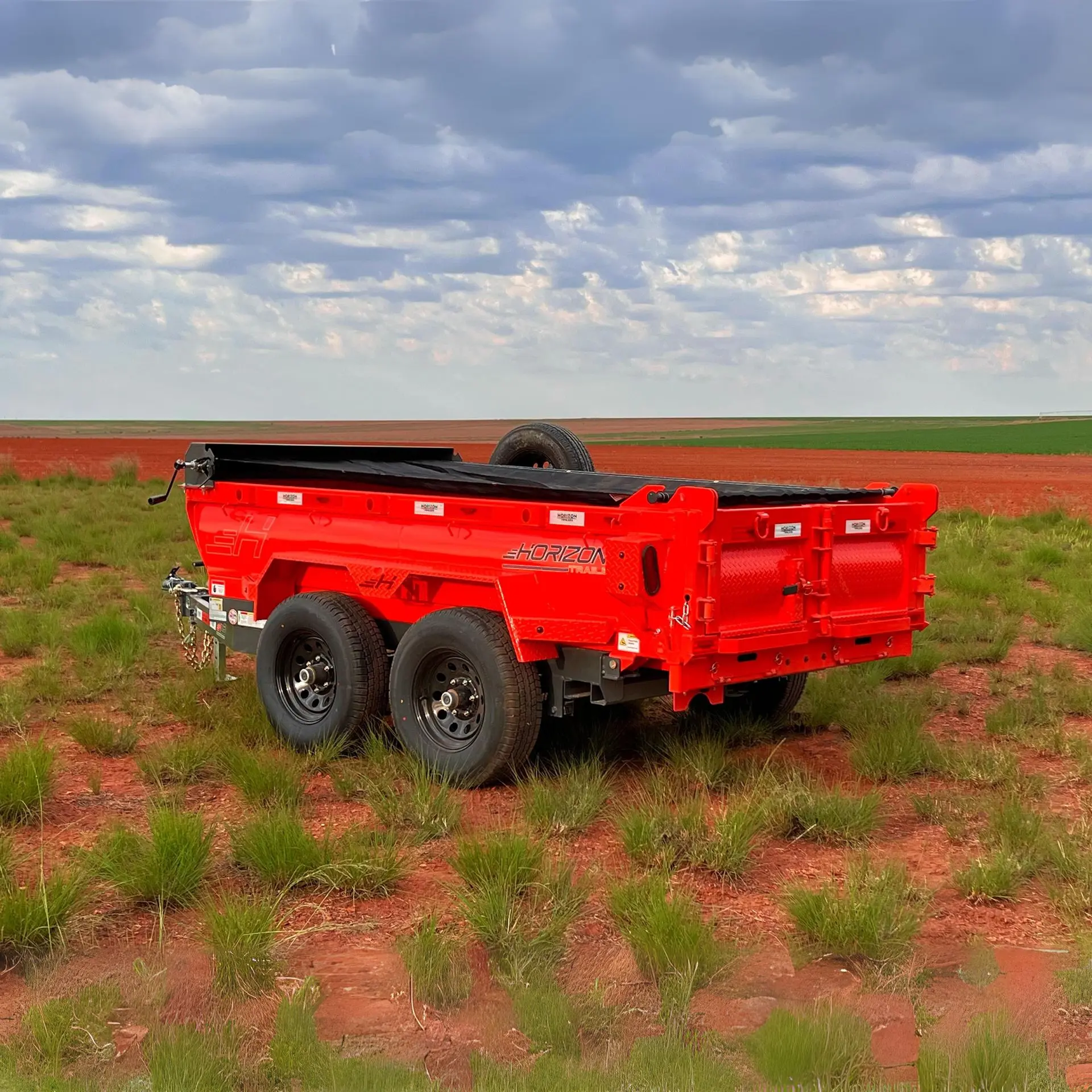Picture of the HZ5 Dump Trailer which is compact but mighty by Horizon