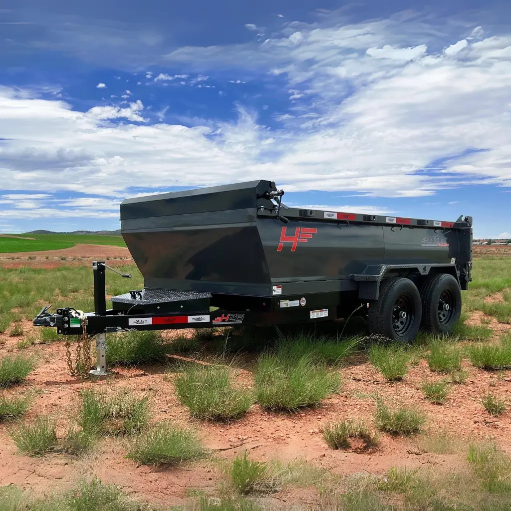 Side view of the HZ6 Dump Trailer by Horizon Trailer