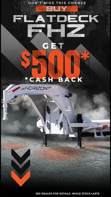 $500 Cash Back on a new Flatdeck FHZ!